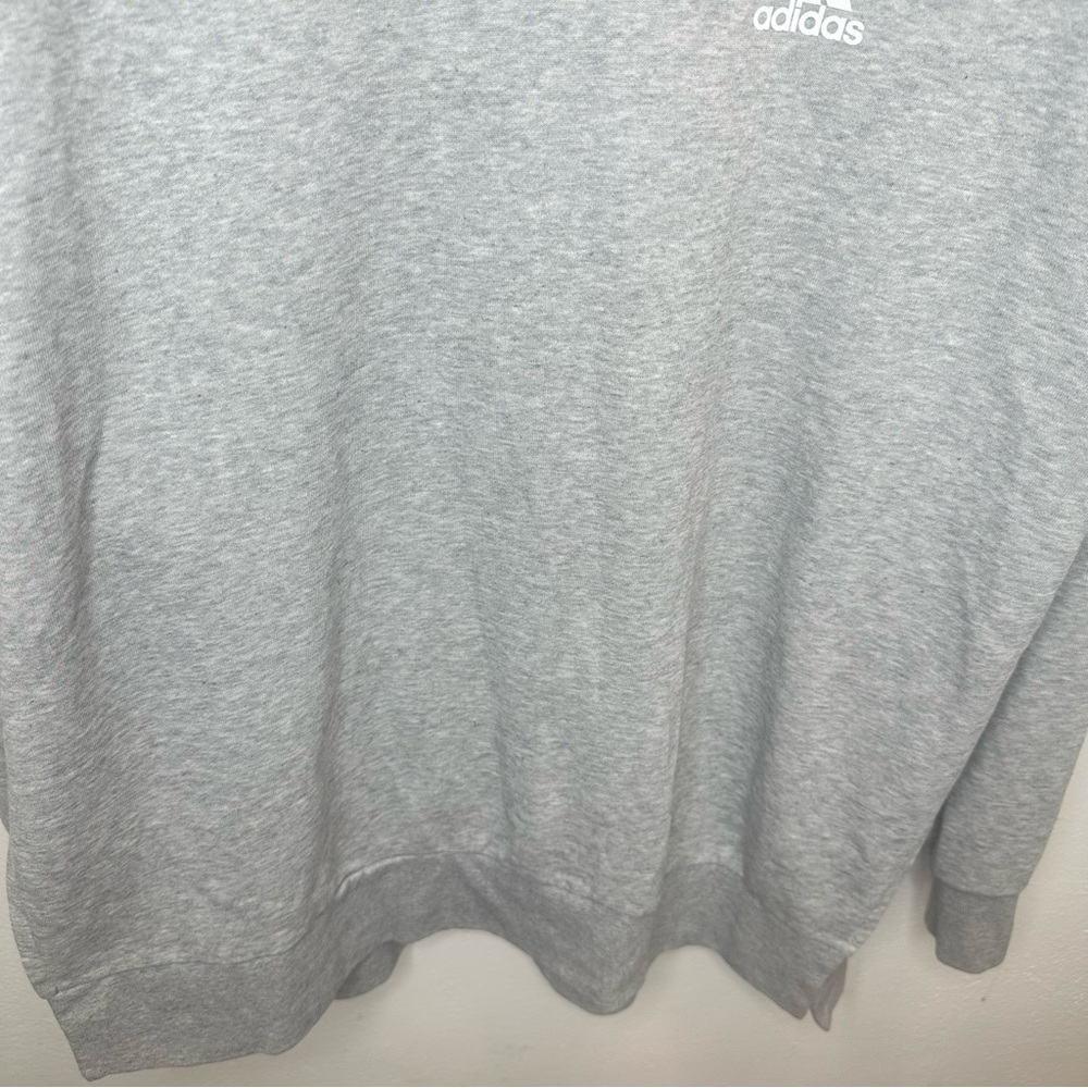 Adidas Gray Split Hem Crew‎ Sweatshirt Size Medium - Picture 3 of 11